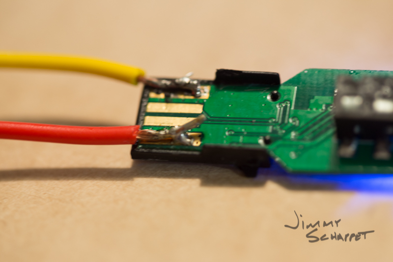 Bluetooth adapter with the case removed